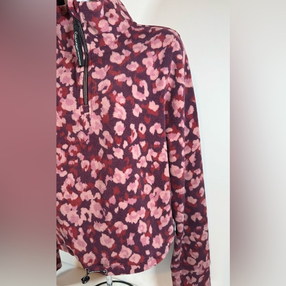 Calvin Klein Women’s Multicolor Sweatshirt half zip pullover Sz Medium - Picture 2 of 12